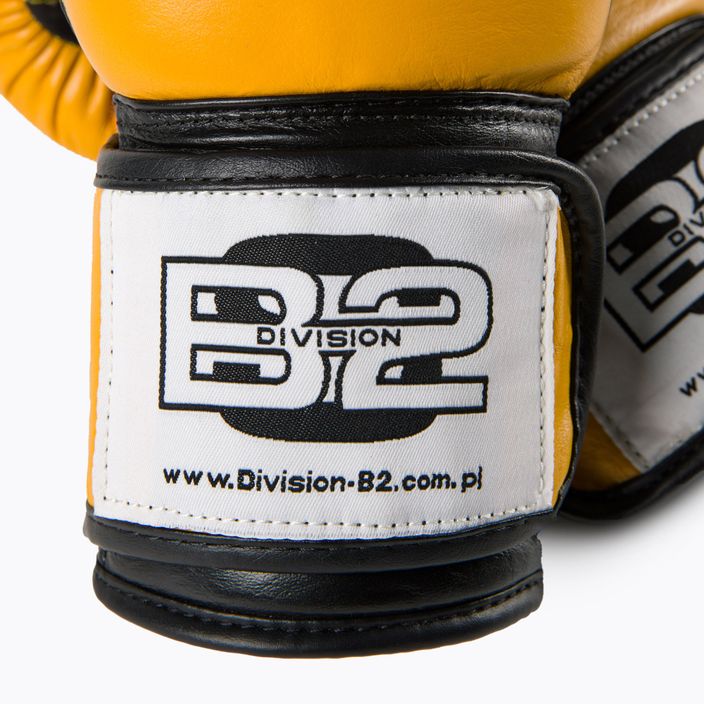 Боксови ръкавици Division B-2 жълто-черни DIV-SG01 5