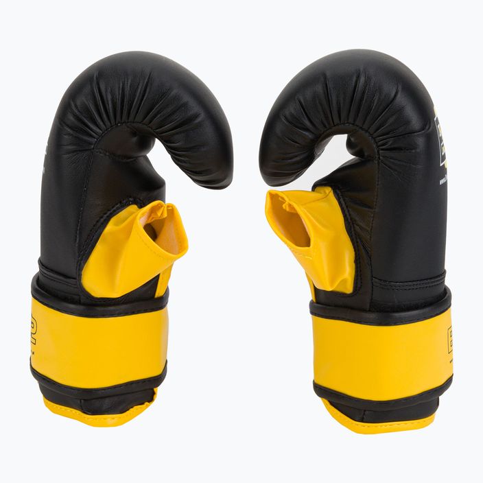 Боксови ръкавици Division B-2 черни/жълти DIV-BG03 4