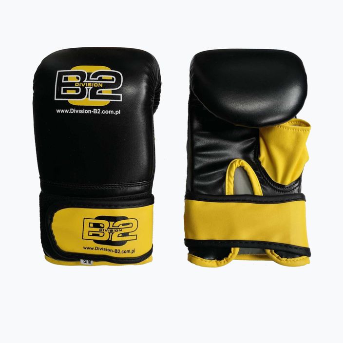 Боксови ръкавици Division B-2 черни/жълти DIV-BG03 7