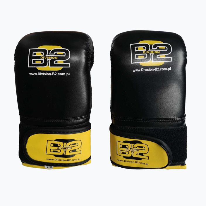 Боксови ръкавици Division B-2 черни/жълти DIV-BG03 8
