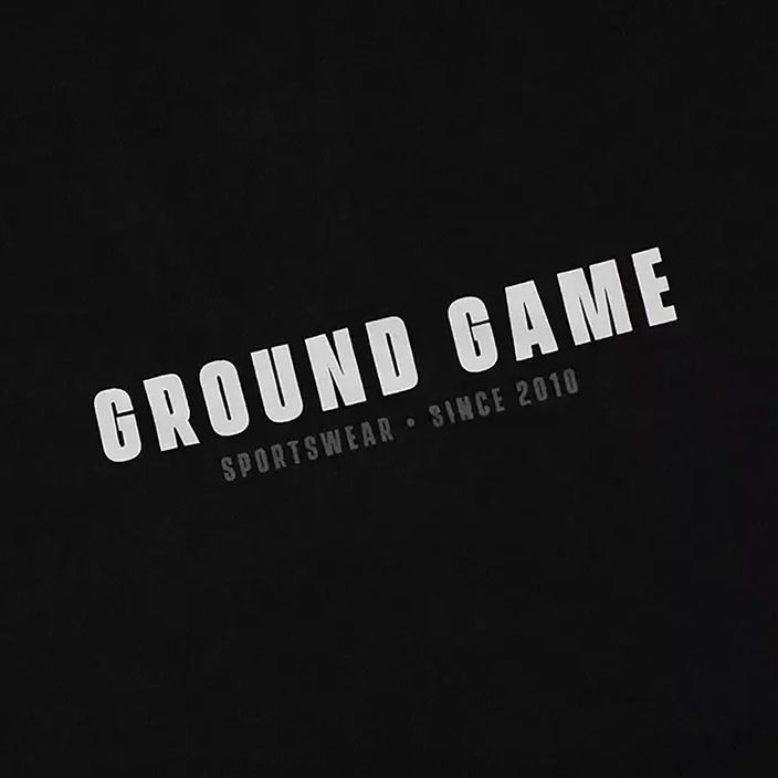 Мъжка тениска Ground Game Minimal Typo черна 3
