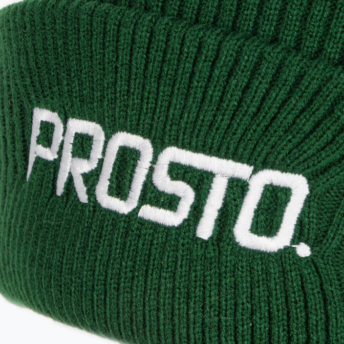 PROSTO Зимна стартова шапка зелена 4