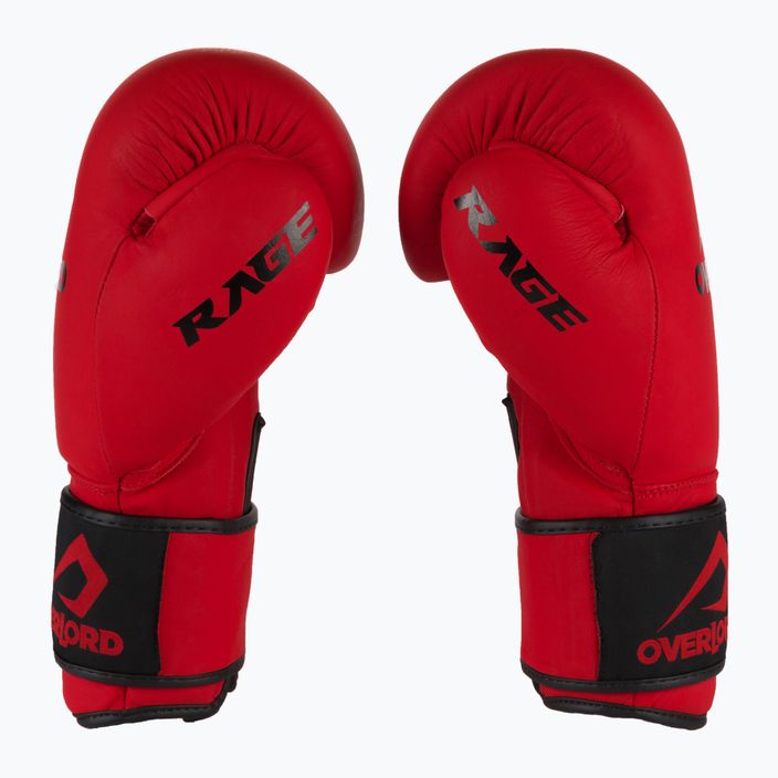 Overlord Rage червени боксови ръкавици 100004-R/10OZ 7