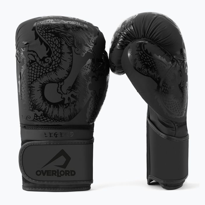 Overlord Legend боксови ръкавици от синтетична кожа черни 100001-BK/10OZ 7