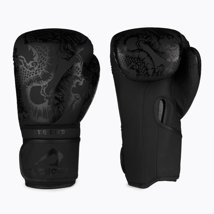 Overlord Legend боксови ръкавици от синтетична кожа черни 100001-BK/10OZ 3