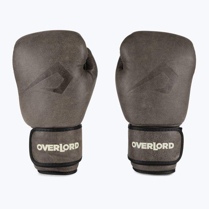 Кафяви боксови ръкавици Overlord Old School 100006-BR/10OZ