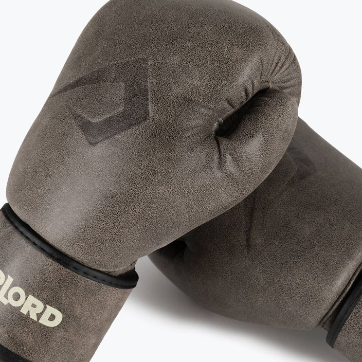 Кафяви боксови ръкавици Overlord Old School 100006-BR/10OZ 5