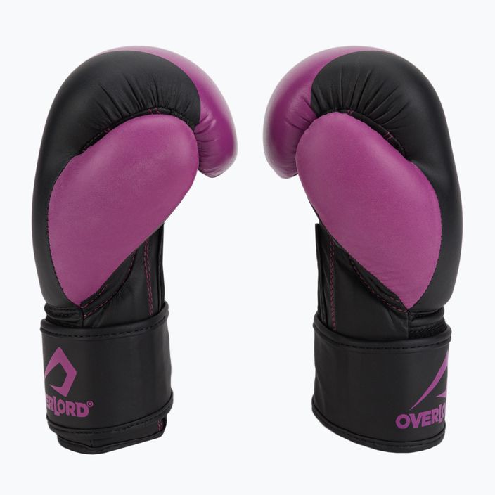 Детски боксови ръкавици Overlord Boxer в черно и розово 100003-PK 4