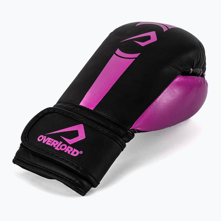 Детски боксови ръкавици Overlord Boxer в черно и розово 100003-PK 8