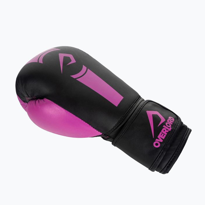 Детски боксови ръкавици Overlord Boxer в черно и розово 100003-PK 11