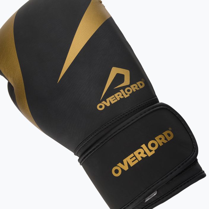 Боксови ръкавици Overlord Riven в черно и златно 100007 5