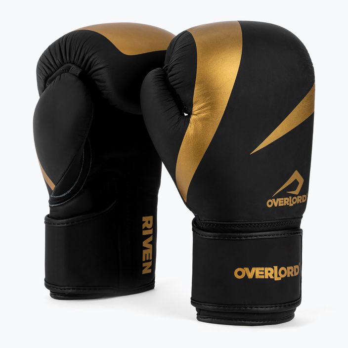 Боксови ръкавици Overlord Riven в черно и златно 100007 7