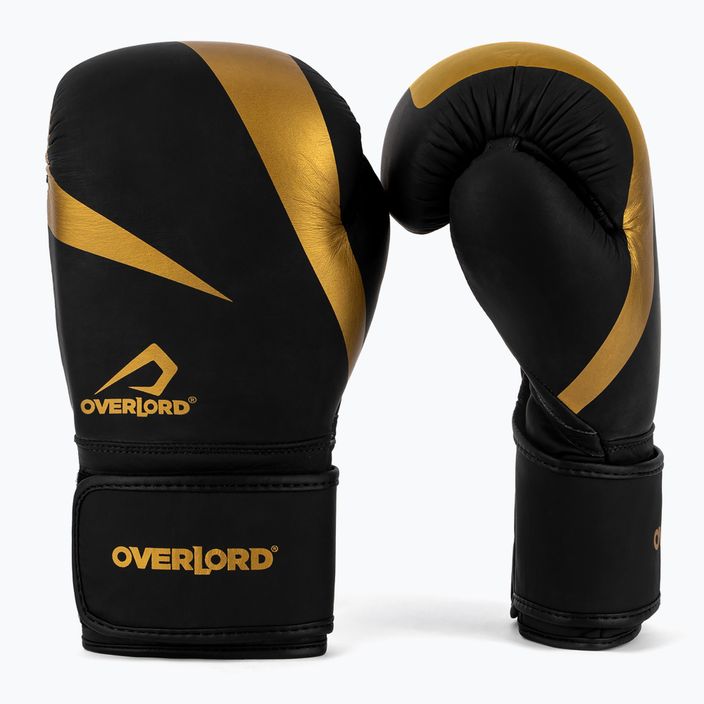 Боксови ръкавици Overlord Riven в черно и златно 100007 8
