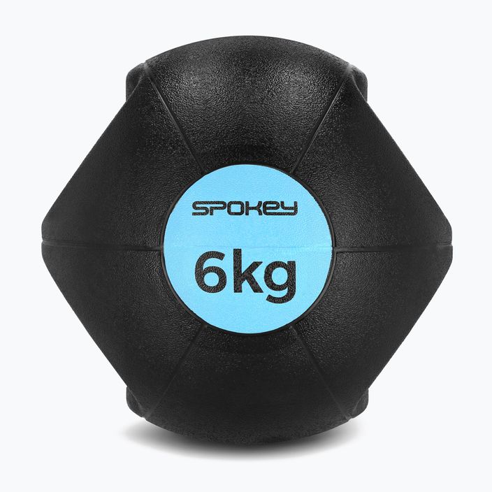 Spokey Gripi 6 кг медицинска топка черна и синя 929865 2