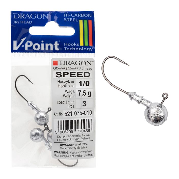Dragon V-Point Speed джиг глава 7,5 g 3 бр. черна PDF-521-075-010 2