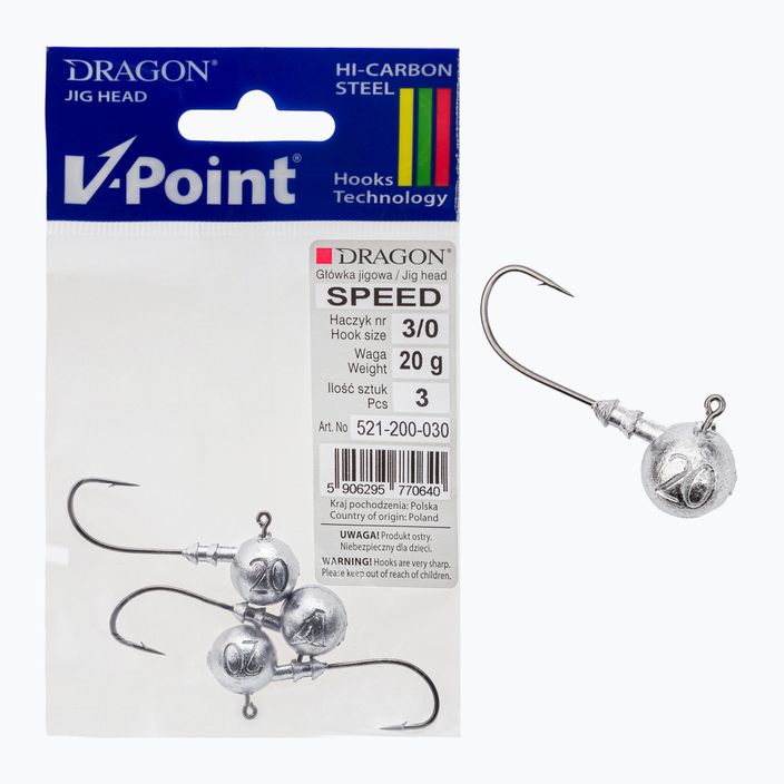 Dragon V-Point Speed 20g джиг глава 3 бр. черна PDF-521-200-030