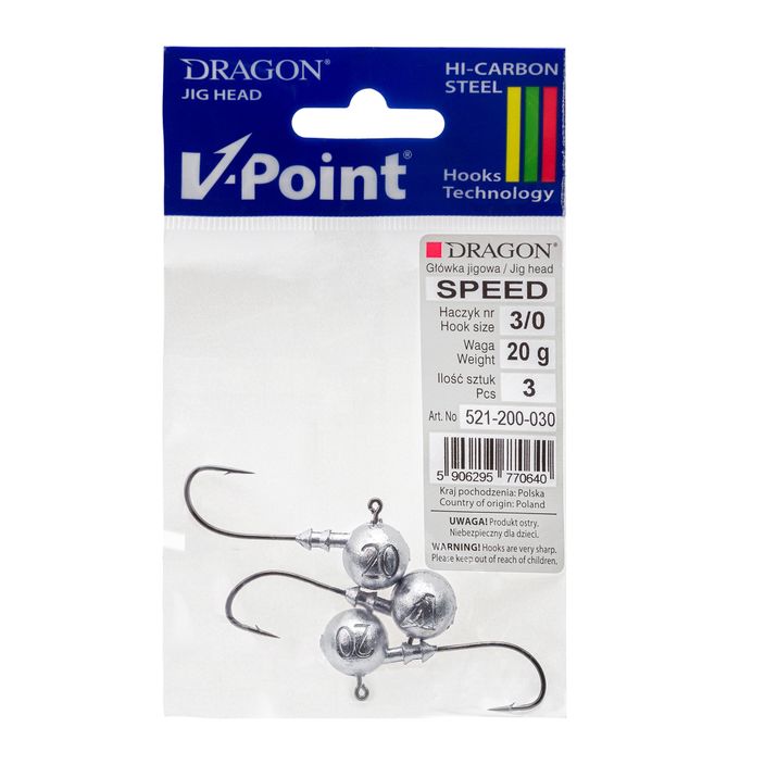 Dragon V-Point Speed 20g джиг глава 3 бр. черна PDF-521-200-030 2