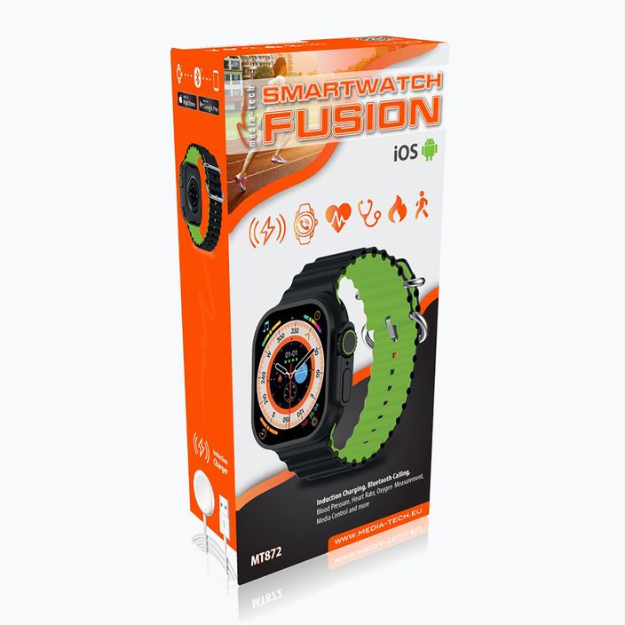 Media-Tech Fusion часовник черен/зелен 11