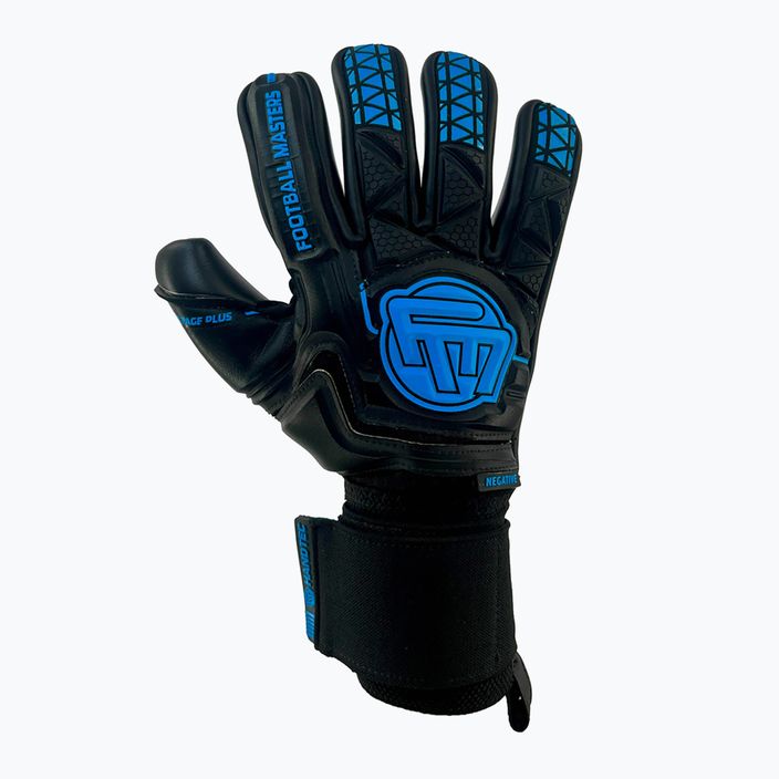 Football Masters Voltage Plus NC вратарски ръкавици черни/сини