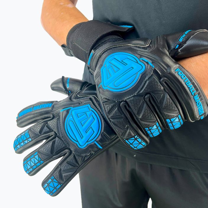 Вратарски ръкавици Football Masters Voltage Plus NC black/blue 5