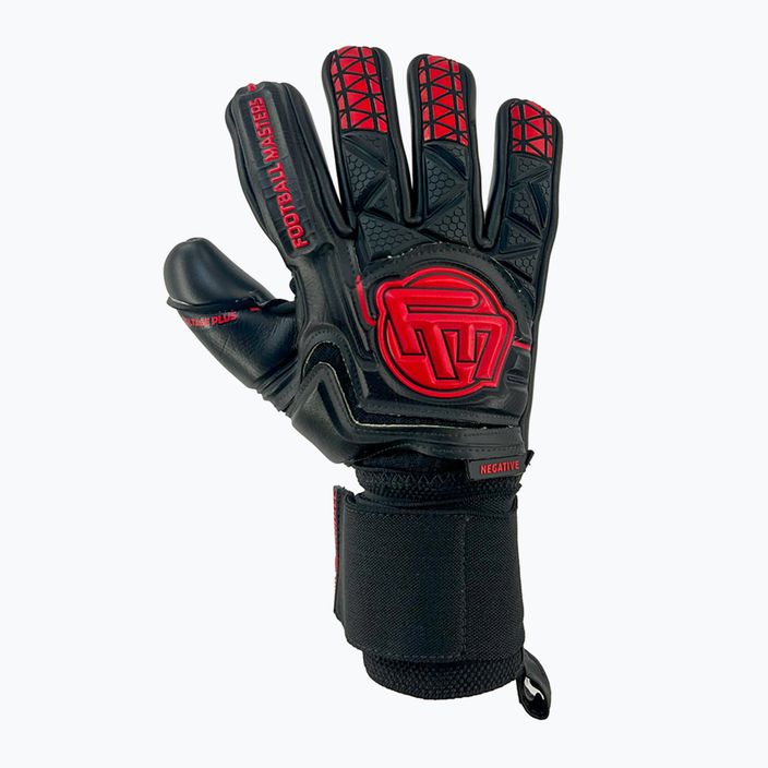 Football Masters Voltage Plus NC вратарски ръкавици черни/червени