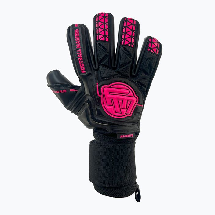 Football Masters Voltage Plus NC вратарски ръкавици черни/розови
