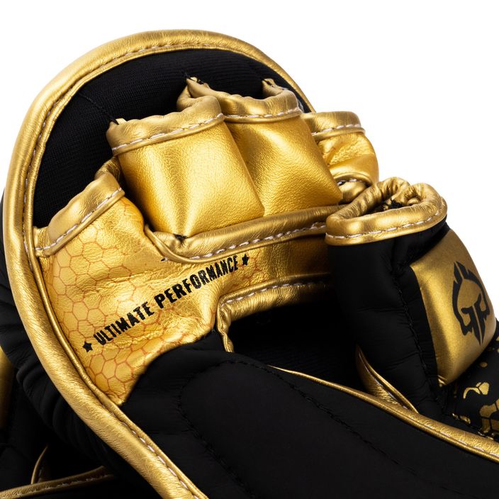 GroundGame MMA Cage Gold спаринг ръкавици черни MMAGLOCGOLDSM 5