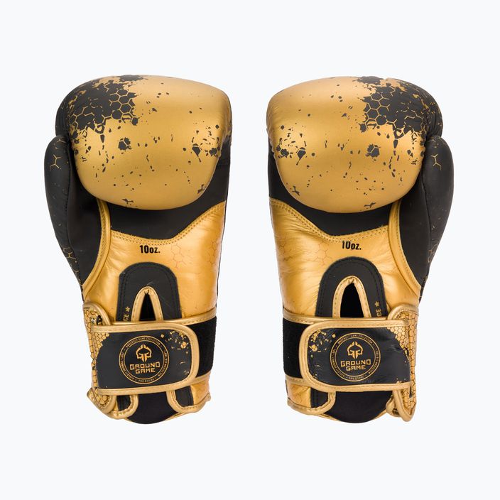 Боксови ръкавици GroundGame Cage gold BOXGLOCGOLD10 2