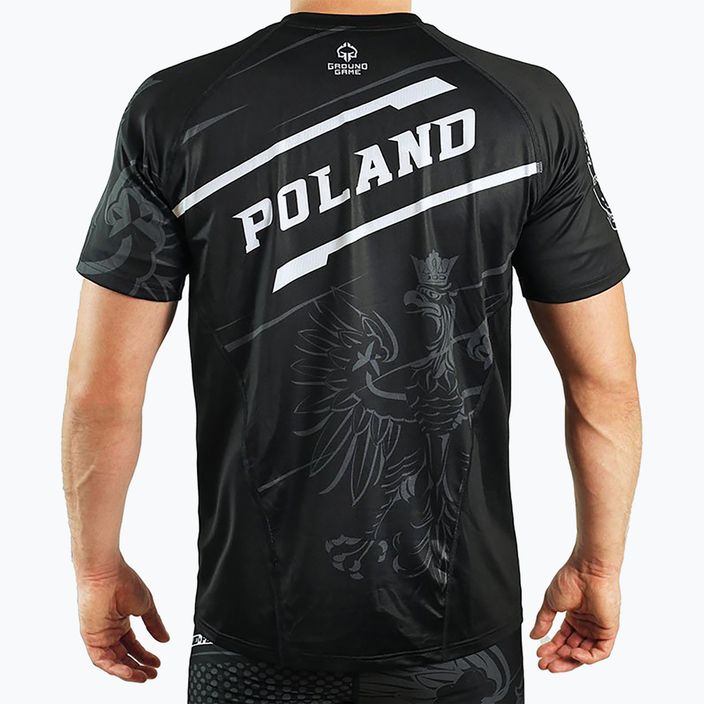 Мъжка тренировъчна тениска GroundGame Poland black 21TRTSHPOLS 2