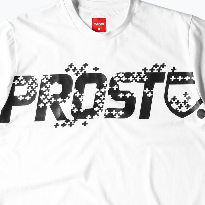 PROSTO Plusrain мъжка тениска бяла KL222MTEE2021 2