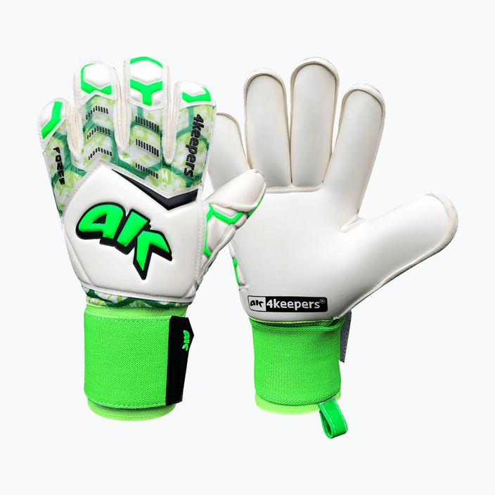 4Keepers Force V 3.20 RF вратарски ръкавици бяло и зелено 4267 4