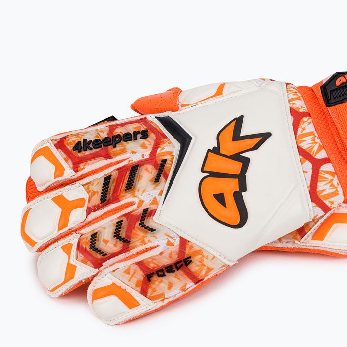 4Keepers Force V 2.20 RF вратарски ръкавици оранжево и бяло 4663 4