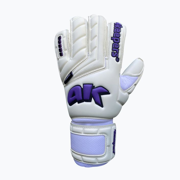 4Keepers Champ Purple V Rf бели и лилави вратарски ръкавици 4