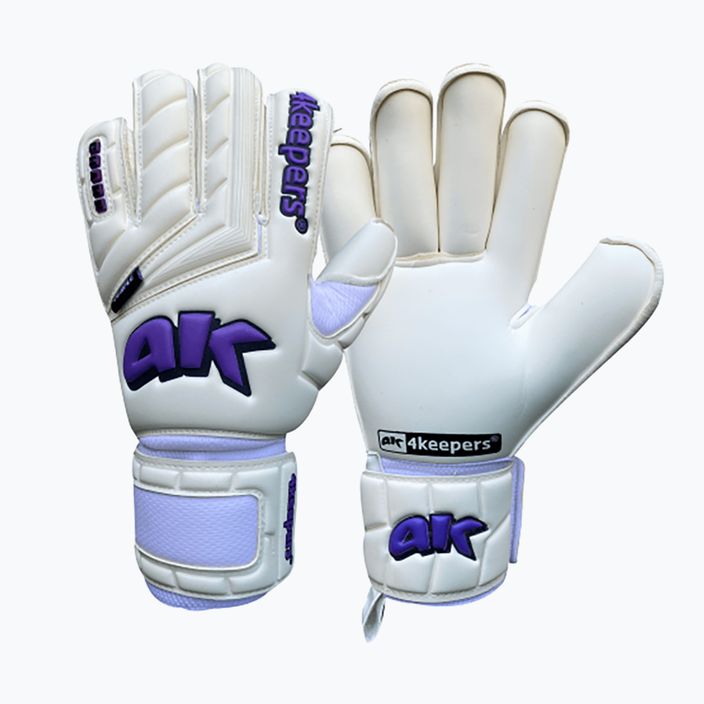 4Keepers Champ Purple V Rf бели и лилави вратарски ръкавици 6