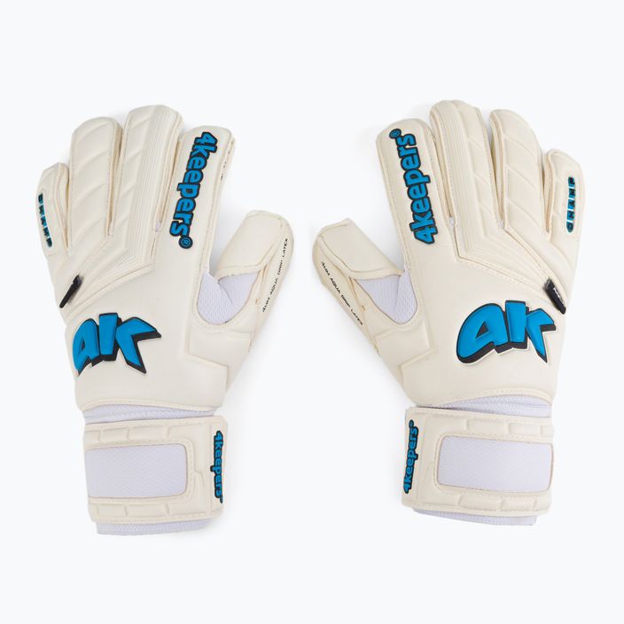 4Keepers Champ Aqua V Rf вратарски ръкавици в бяло и синьо