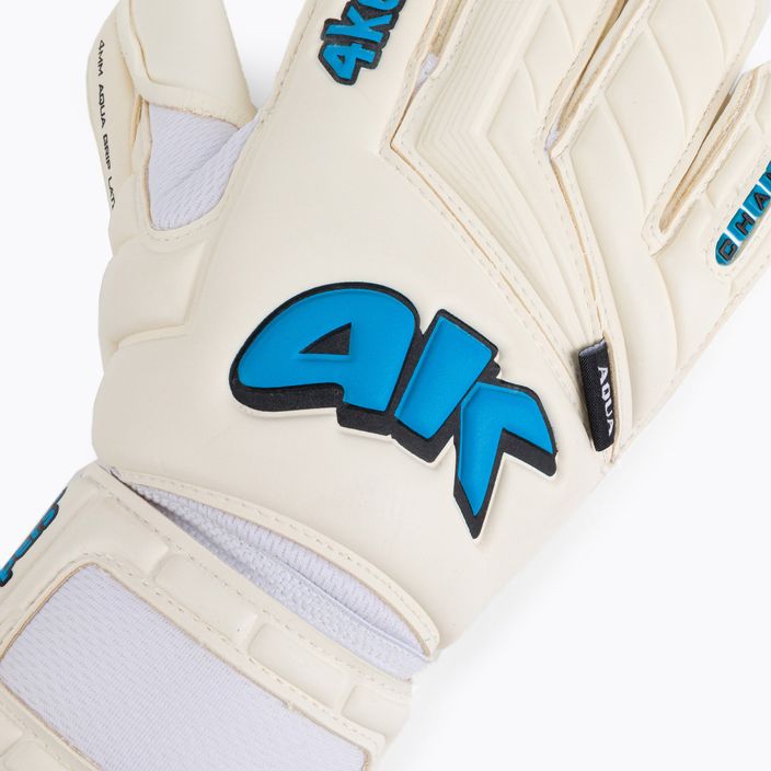 4Keepers Champ Aqua V Rf вратарски ръкавици в бяло и синьо 3