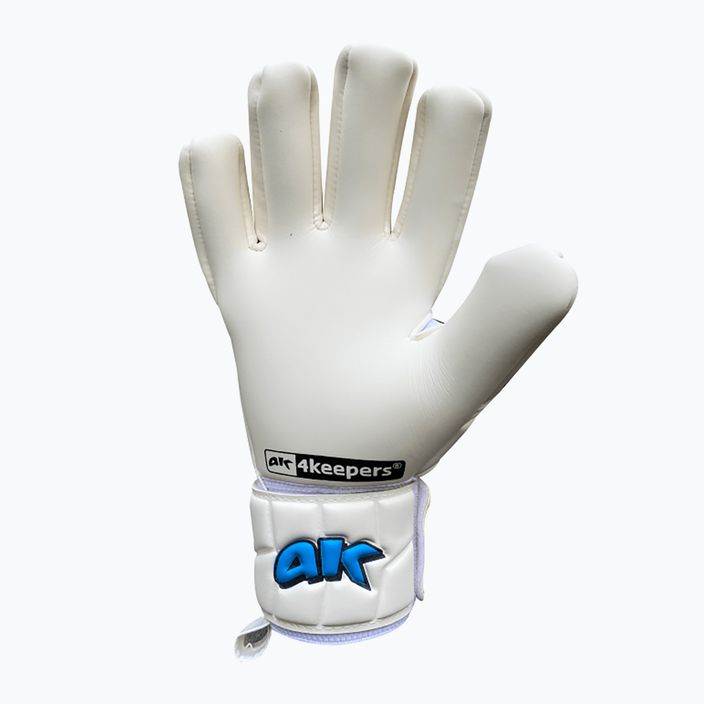 4Keepers Champ Aqua V Nc вратарски ръкавици в бяло и синьо 5