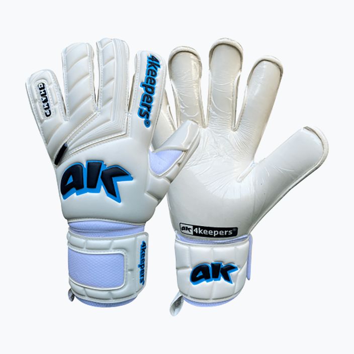 Детски вратарски ръкавици 4Keepers Champ Aq Contact V Hb бяло и синьо 6