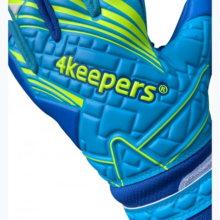 4keepers Детски вратарски ръкавици Soft Azur NC Jr, сини 5
