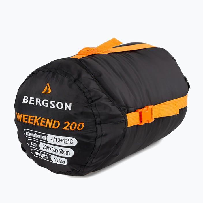 BERGSON Weekend 200 черен спален чувал 8