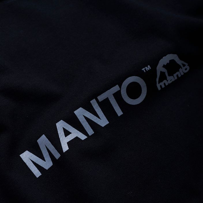 MANTO мъжка тениска Insane Oversize черна 3