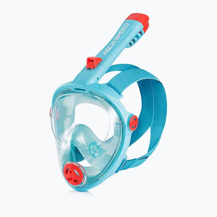 Целолицева маска за гмуркане с шнорхел AQUA-SPEED Spectra 2.0 Kid turquoise 248 5