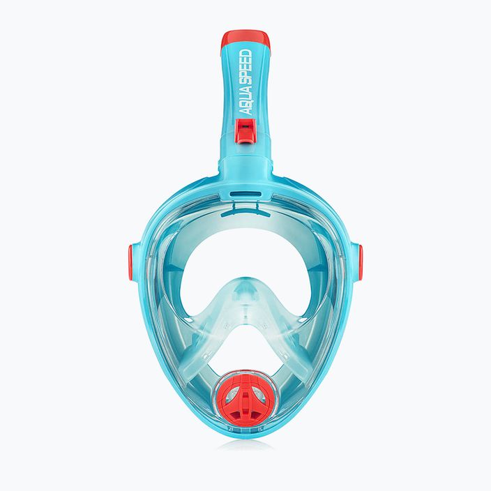 Целолицева маска за гмуркане с шнорхел AQUA-SPEED Spectra 2.0 Kid turquoise 248 6