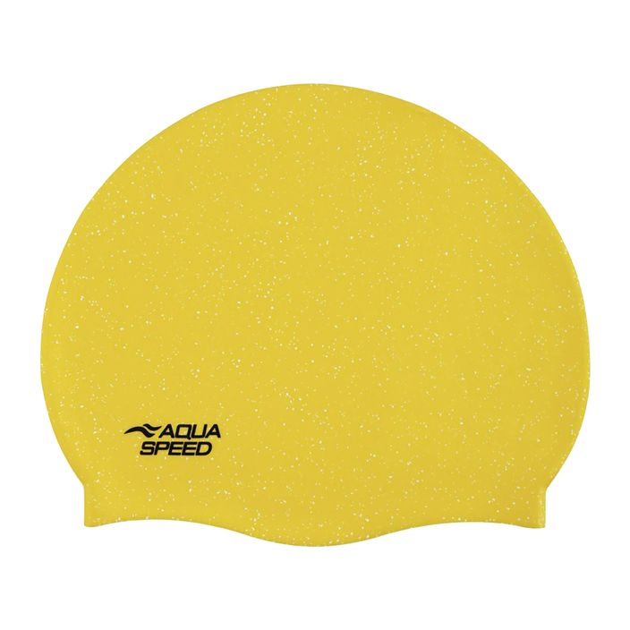 Шапка за плуване AQUA-SPEED Reco жълта 2