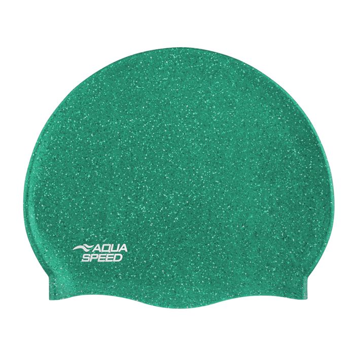AQUA-SPEED Reco тъмнозелена шапка за плуване 2