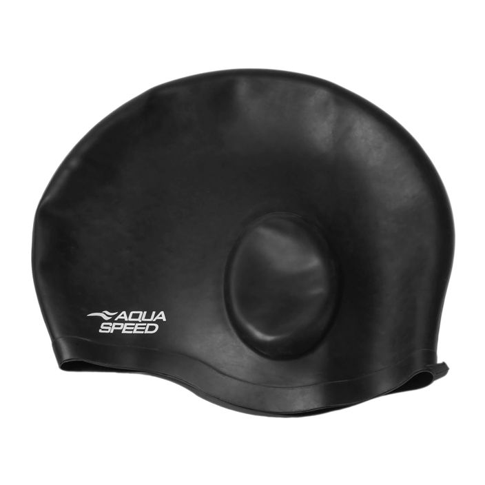 AQUA-SPEED Шапка за уши Comfort Swim Cap Black 2