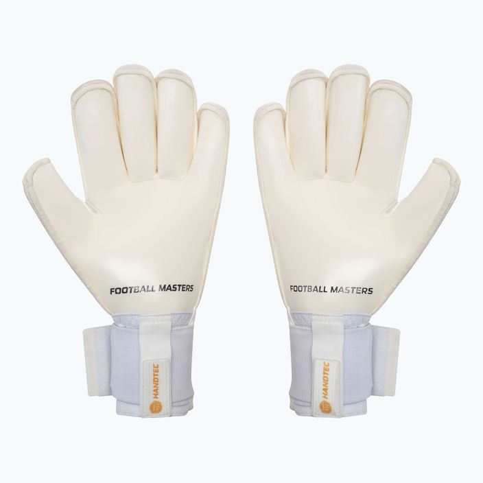 Football Masters Voltage Plus RF v 4.0 Goalkeeper Gloves White and Gold 1172-4 2