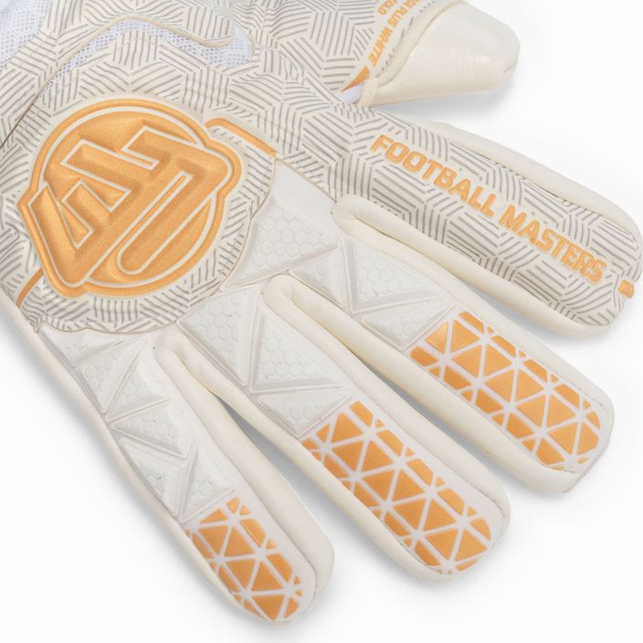Football Masters Voltage Plus RF v 4.0 Goalkeeper Gloves White and Gold 1172-4 3