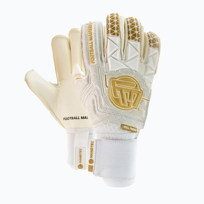 Football Masters Voltage Plus RF v 4.0 Goalkeeper Gloves White and Gold 1172-4 4