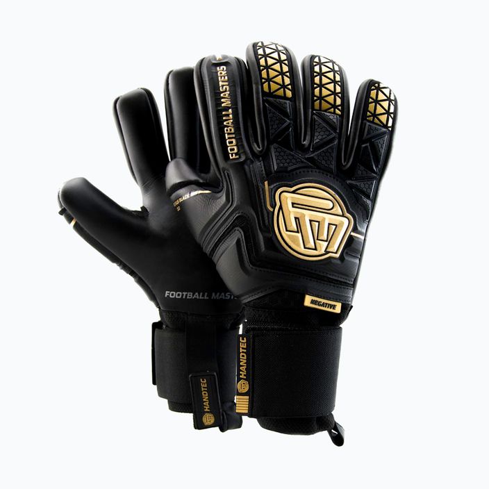 Football Masters Voltage Plus NC v 4.0 вратарска ръкавица в черно и златно 1169-4 4